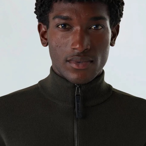 Osklen Men’s Olive Green Knit Sweater With Full Zipper Size Small New With Tags! - Picture 2 of 12